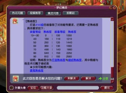 梦幻西游裁缝熟练度提升攻略：装备打造、精铁使用、体力兑换等全方位技巧