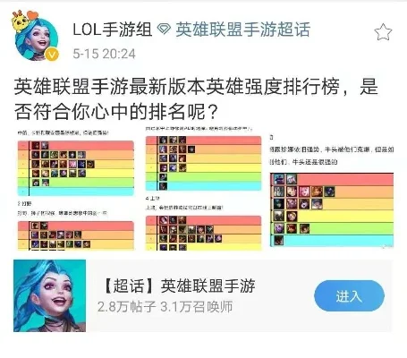 手游lol游戏排行榜-手游LOL排行榜解析