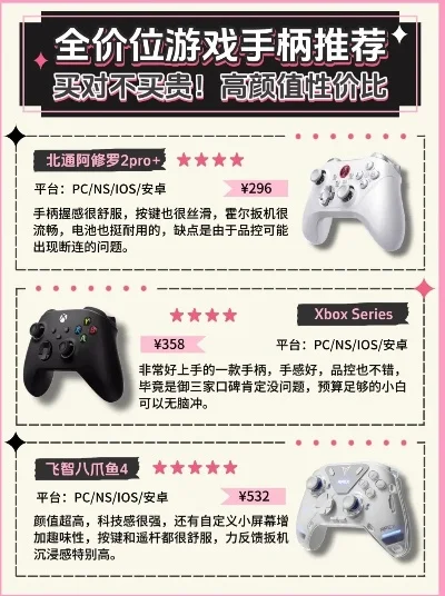 游戏手柄哪个牌子的好-游戏手柄选择指南